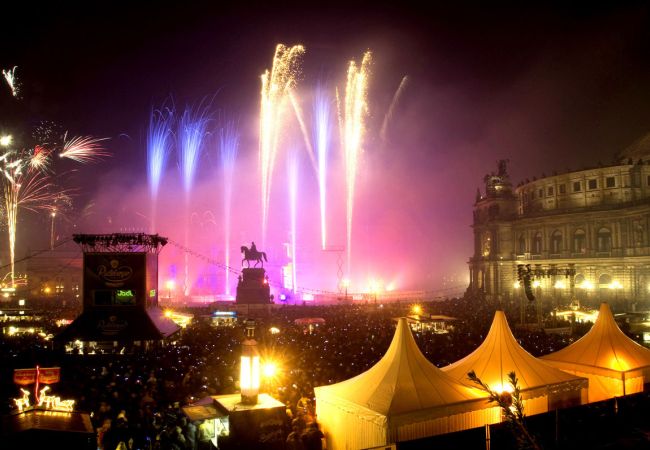 Silvester auf der Elbe